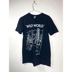 Wild World Graphic Tee - Black